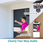 D31 9MP Multi - lens Panoramic Solar Surveillance PTZ Dome Camera - Trustpick