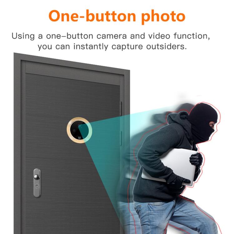 Danmini Q10 4.3 Inch Screen Motion Detection Camera Video Alarm Smart Digital Door Viewer, Support TF Card - Trustpick