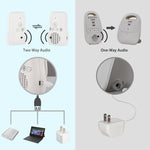 DBM - 8 Wireless Audio Two - way Talk Back Baby Monitor, Intercom Sound Alert for Infant - Trustpick