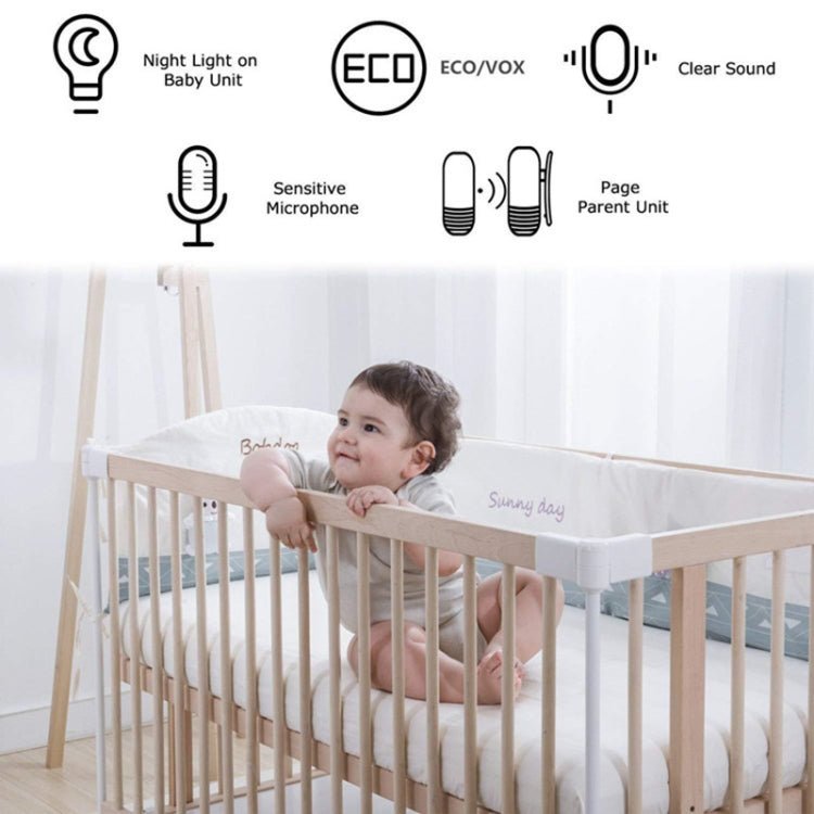 DBM - 8 Wireless Audio Two - way Talk Back Baby Monitor, Intercom Sound Alert for Infant - Trustpick
