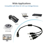 DC Female to DC Male Power Connection Extension Cable - Trustpick