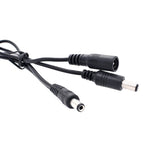 DC Male To DC Male + DC Female Power Connection Cable, Length: 0.3m - Trustpick