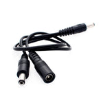 DC Male To DC Male + DC Female Power Connection Cable, Length: 0.3m - Trustpick