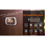 DD1 Smart Electronic Cat Eye Camera Doorbell with 2.8 inch LCD Screen, Support Infrared Night Vision - Trustpick