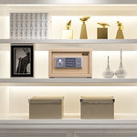 Deli Home Office Hotel Mini Electronic Security Lock Box Wall Cabinet Safety Box - Trustpick