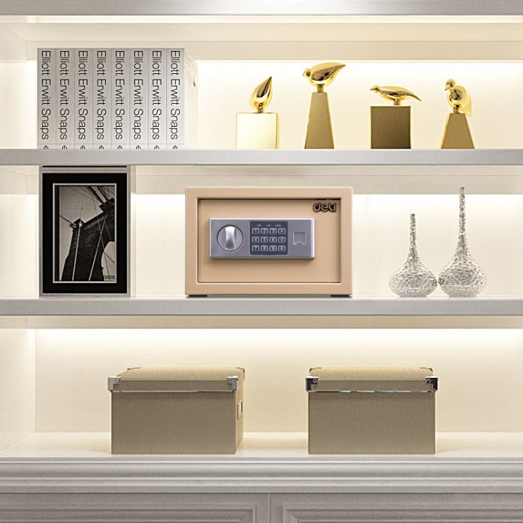 Deli Home Office Hotel Mini Electronic Security Lock Box Wall Cabinet Safety Box - Trustpick