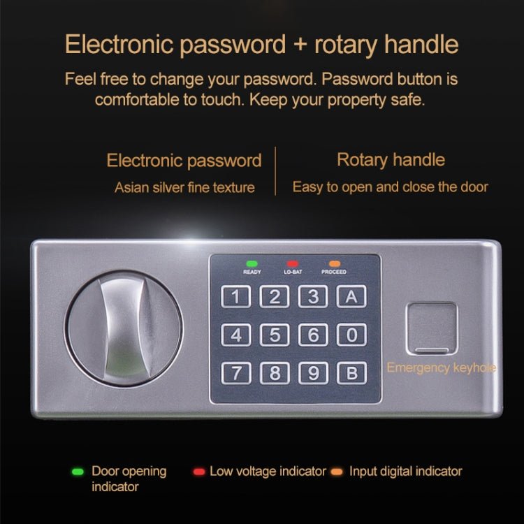 Deli Home Office Hotel Mini Electronic Security Lock Box Wall Cabinet Safety Box - Trustpick