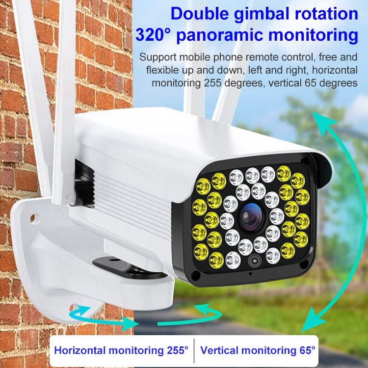 Difang DF - 36Q Outdoor HD Surveillance IP Camera, Support Voice Intercom & Night Vision & Human Figure Detection & TF Card, WiFi + HD PTZ Rotation, US Plug - Trustpick