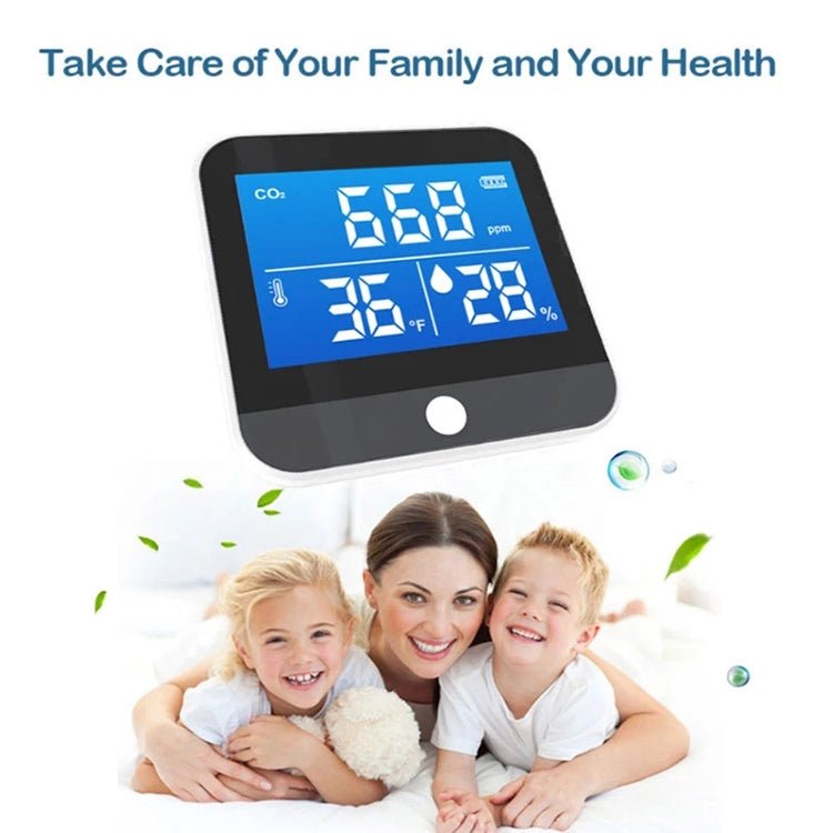 DM306C CO2 Concentration Detector Carbon Dioxide Detection Analyzer Multifunctional Air Quality Monitor - Trustpick