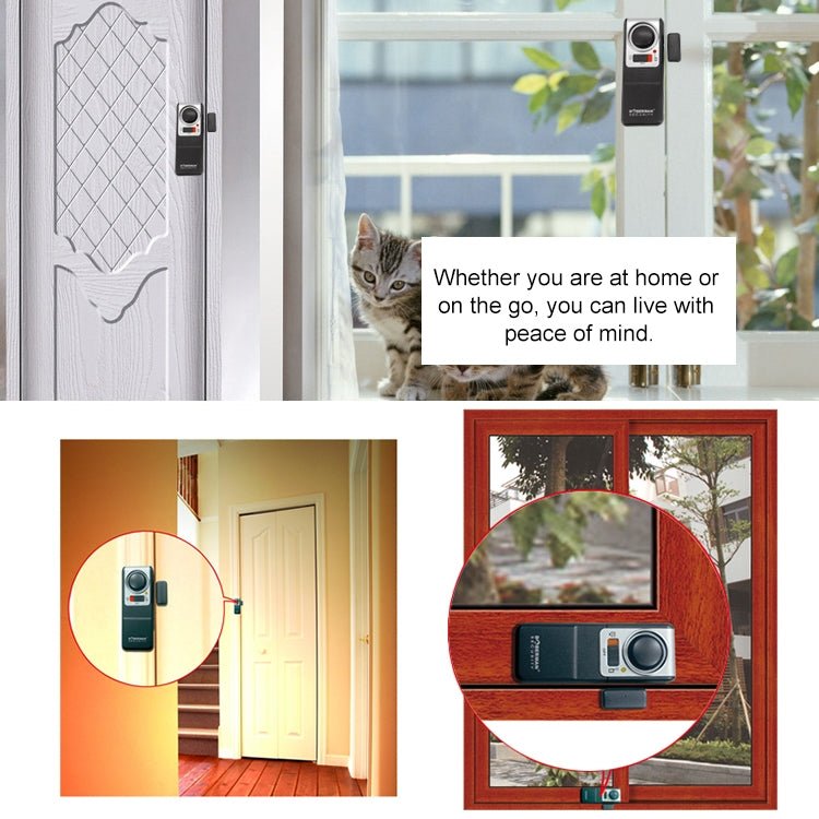 DOBERMAN SE - 0119 Household Anti - theft Wireless Remote Control Door Magnetic Sensor Alarm - Trustpick