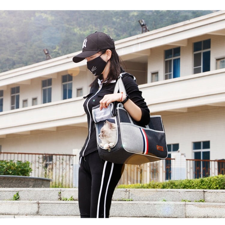 DODOPET Outdoor Portable Oxford Cloth Cat Dog Pet Carrier Bag Handbag Shoulder Bag, Size: 43 x 19 x 26cm - Trustpick
