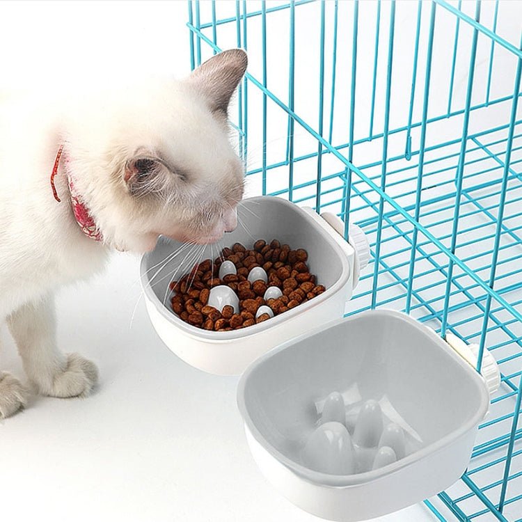 Dog and Cat Anti - choke Feeding Water Hanging Bowl Creative Plastic Pet Bowl - Trustpick