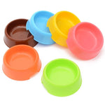 Dog Cat Light Candy Color Plastic Material Single Pets Bowls - Trustpick