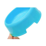 Dog Cat Light Candy Color Plastic Material Single Pets Bowls - Trustpick
