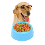 Dog Cat Light Candy Color Plastic Material Single Pets Bowls - Trustpick
