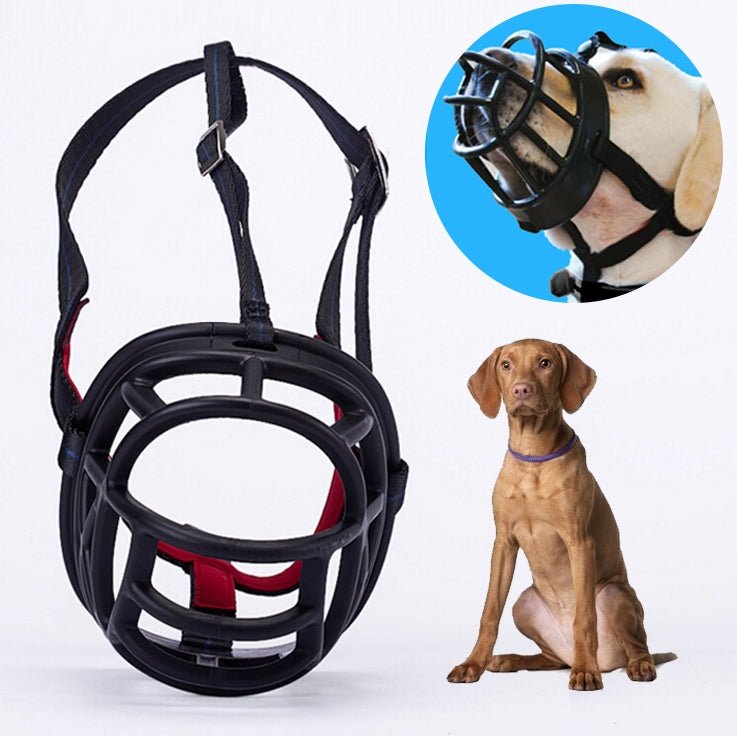 Dog Muzzle Prevent Biting Chewing and Barking Allows Drinking and Panting, Size: 10.3*9.3*12.5cm - Trustpick