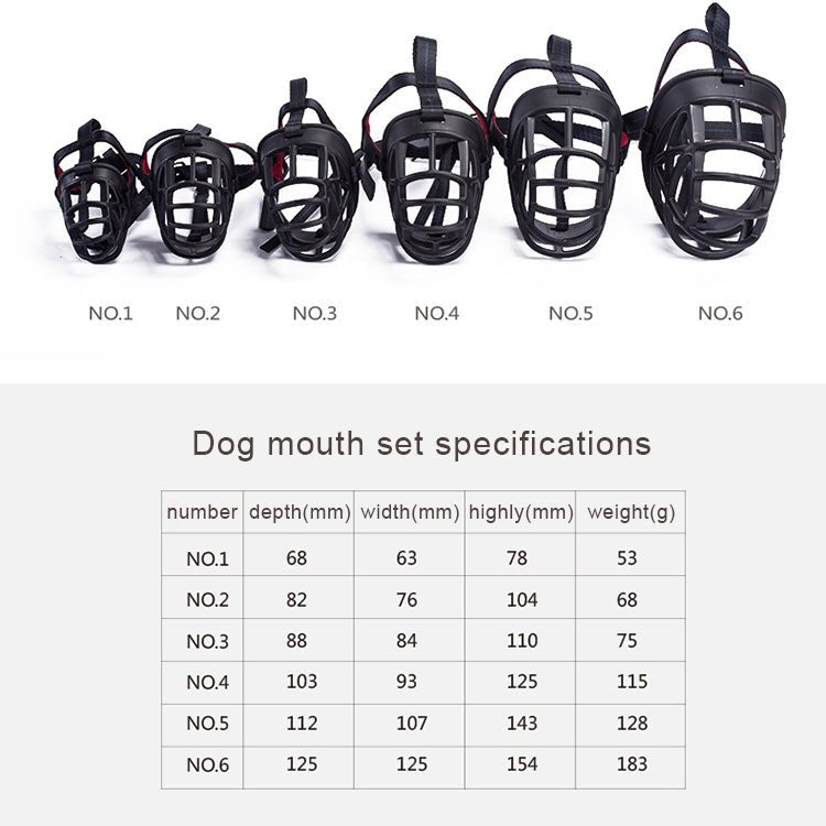 Dog Muzzle Prevent Biting Chewing and Barking Allows Drinking and Panting, Size: 10.3*9.3*12.5cm - Trustpick