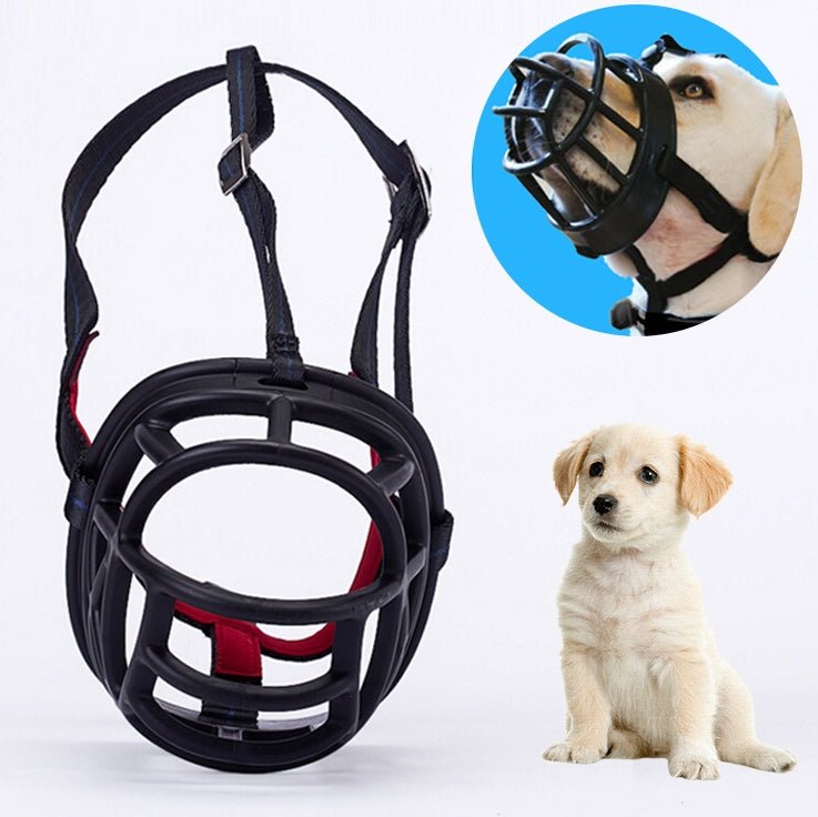 Dog Muzzle Prevent Biting Chewing and Barking Allows Drinking and Panting, Size: 6.8*6.3*7.8cm - Trustpick
