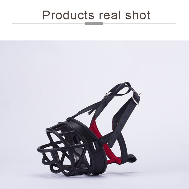 Dog Muzzle Prevent Biting Chewing and Barking Allows Drinking and Panting, Size: 8.2*7.6*10.4cm - Trustpick