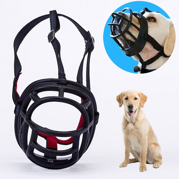 Dog Muzzle Prevent Biting Chewing and Barking Allows Drinking and Panting, Size: 8.8*8.4*11cm - Trustpick