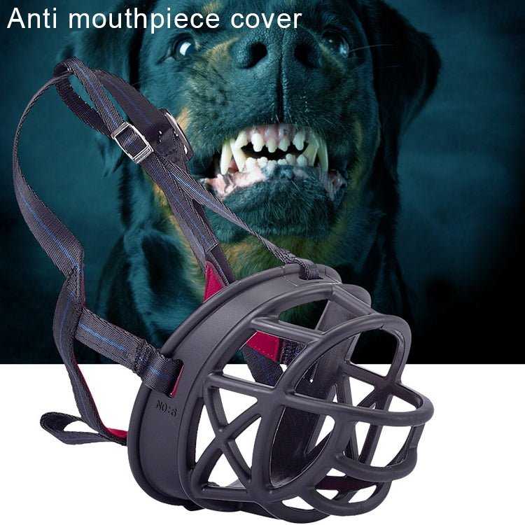 Dog Muzzle Prevent Biting Chewing and Barking Allows Drinking and Panting, Size: 8.8*8.4*11cm - Trustpick