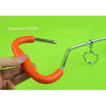 Dog Pile Fixation Spiral Nail with Handle For Medium Small Dog Long Training Outdoor, Size: 45cm*9mm - Trustpick
