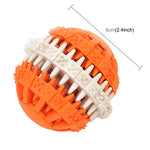 Dog Toy Balls for Pets Tooth Cleaning Chewing Toys Balls of Non - Toxic Soft Rubber , Small Size - Trustpick