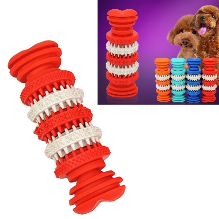 Dog Toy for Pets Tooth Cleaning Chewing Toys of Non - Toxic Soft Rubber , Small Size,Length:12cm - Trustpick