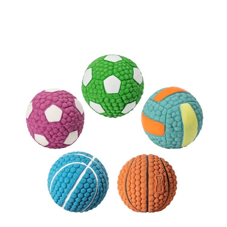 Dog Toy Latex Dog Bite Sound Ball Pet Toys - Trustpick