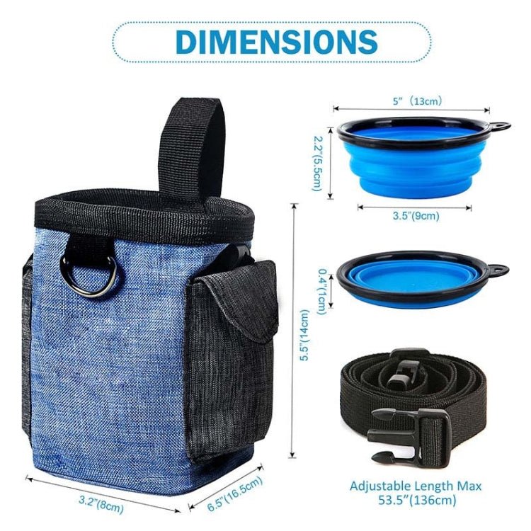 Dog Training Bag Outing Food Snacks Garbage Bag Dog Outing Training Waist Bag Pet Training Bag - Trustpick