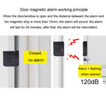 Door Magnetic Wireless Bell Door And Window Alarms Strong Adhesive Wolfproof Anti - theft Alarms - Trustpick