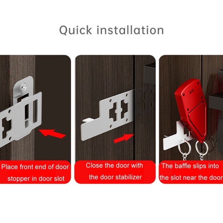 Door Stopper Home Burglary Girls Live Alone Security Lock Inside Opening Door Plug - Trustpick
