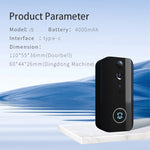 DoorBell i9 Wireless Doorbell Camera, Night vision, Motion Detection, Two - way Intercom - Trustpick