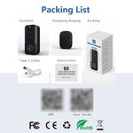 DoorBell i9 Wireless Doorbell Camera, Night vision, Motion Detection, Two - way Intercom - Trustpick