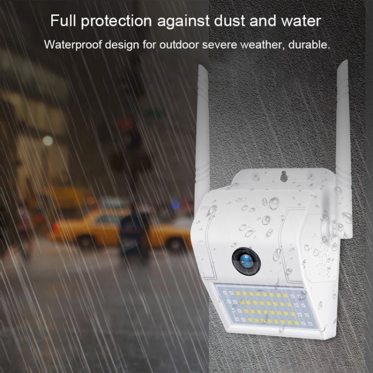 DP11 2 Megapixel IP66 Waterproof Wall Light Wireless IP Camera, Support Multiple Night Vision & Mobile Phone Remote Monitoring & Voice Intercom & Motion Detection / Alarm & 128GB Memory Card - Trustpick