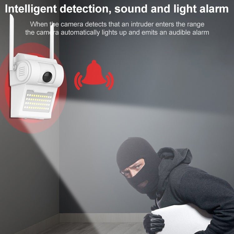 DP14 2.0 Million Pixels 1080P HD Wall Lamp Smart Camera, Support Full - color Night Vision / Motion Detection / Voice Intercom / TF Card, AU Plug - Trustpick