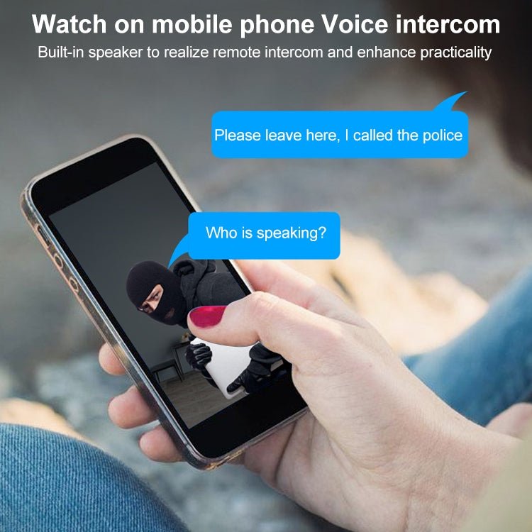 DP14 2.0 Million Pixels 1080P HD Wall Lamp Smart Camera, Support Full - color Night Vision / Motion Detection / Voice Intercom / TF Card, AU Plug - Trustpick