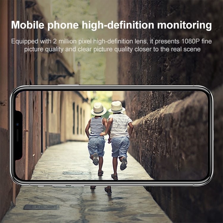 DP14 2.0 Million Pixels 1080P HD Wall Lamp Smart Camera, Support Full - color Night Vision / Motion Detection / Voice Intercom / TF Card, AU Plug - Trustpick