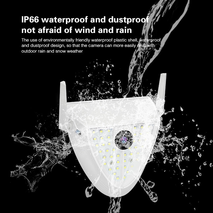 DP16 2.0 Megapixel 42 LEDs Garden Light Smart Camera, Support Motion Detection / Night Vision / Voice Intercom / TF Card, AU Plug - Trustpick