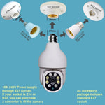 DP19 Smart WiFi HD Outdoor Network Light Bulb Camera, Support Infrared Night Vision & Motion Detection & TF Card - Trustpick