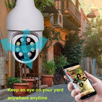 DP19 Smart WiFi HD Outdoor Network Light Bulb Camera, Support Infrared Night Vision & Motion Detection & TF Card - Trustpick