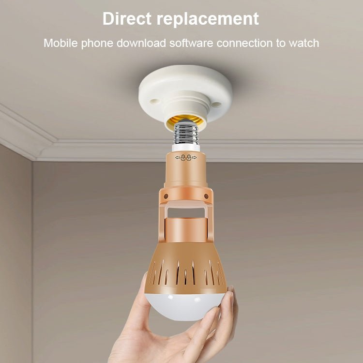 DP3 1.3 Megapixel Panoramic Universal Light Bulb Camera Mobile Phone Remote Installation Home Network HD Monitoring - Trustpick