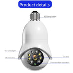 DP31 2.0MP HD Light Bulb WiFi Surveillance Camera, Support Motion Detection, Night Vision, Dual Light Source - Trustpick