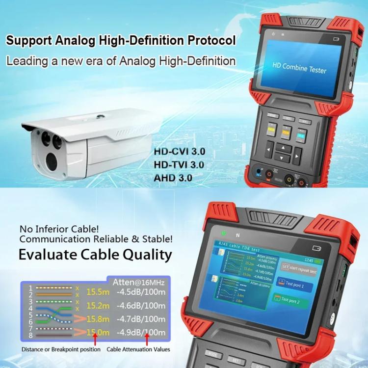 DT - T73 4 inch Engineering Tester Video Surveillance Tester - Trustpick