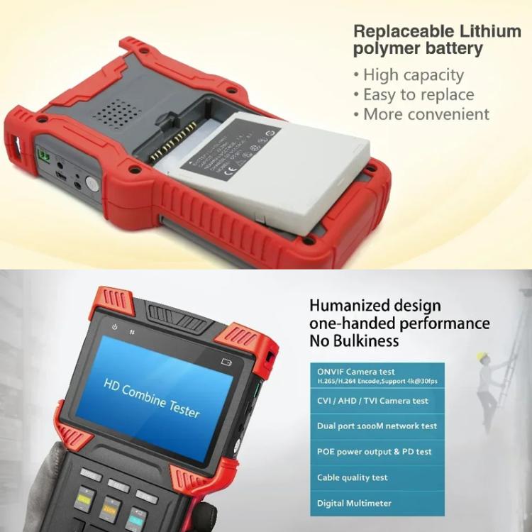 DT - T73 4 inch Engineering Tester Video Surveillance Tester - Trustpick