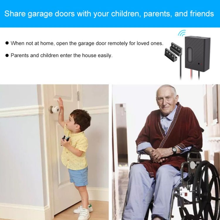 DY - CK400A Garage Door Switch Wireless WiFi Remote Controller, Support for Alexa Voice Control & APP Control & Multi - person Sharing - Trustpick