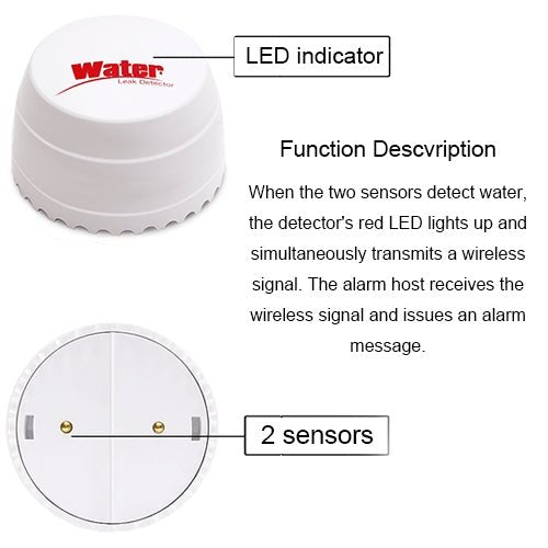 DY - SQ100B Water Leakage Detector with Two Sensors - Trustpick
