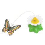 Electric Butterfly Flying Around The Flower Pet Cat Toy - Trustpick