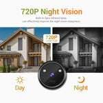 ESCAM C22 2.4 inch Screen Digital Door Viewer, Support Night Vision, TF Card, Take Photos and Video - Trustpick
