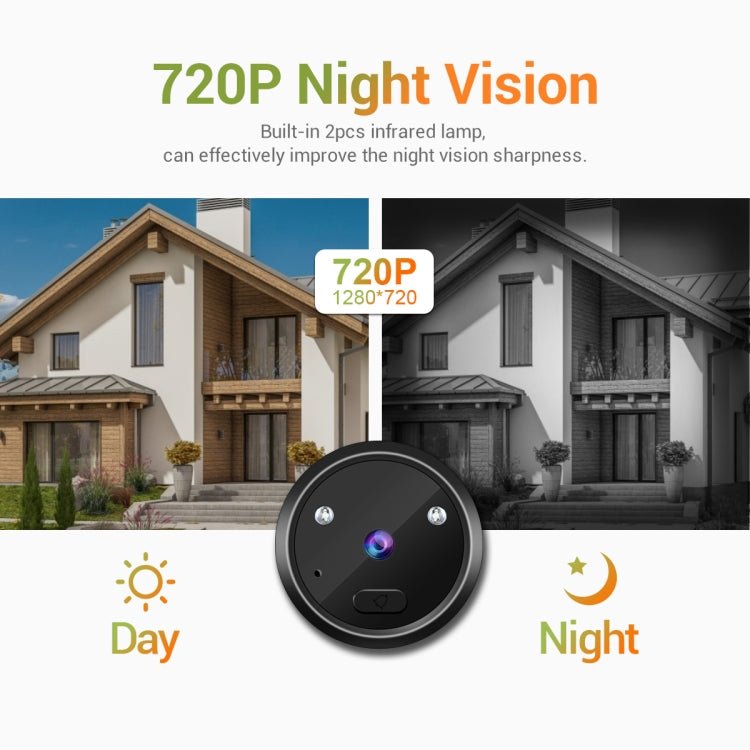 ESCAM C22 2.4 inch Screen Digital Door Viewer, Support Night Vision, TF Card, Take Photos and Video - Trustpick